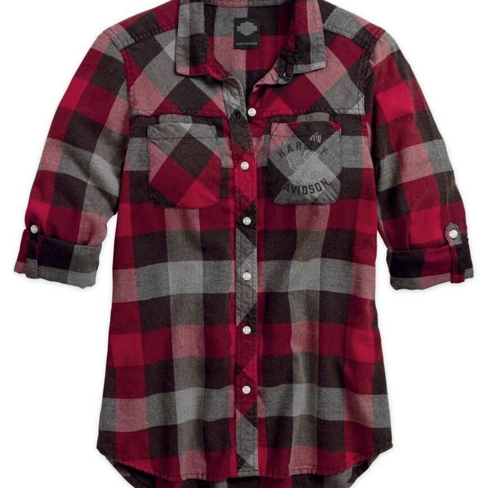 Harley-Davidson Black Label Roll-Tab Sleeve Shirt